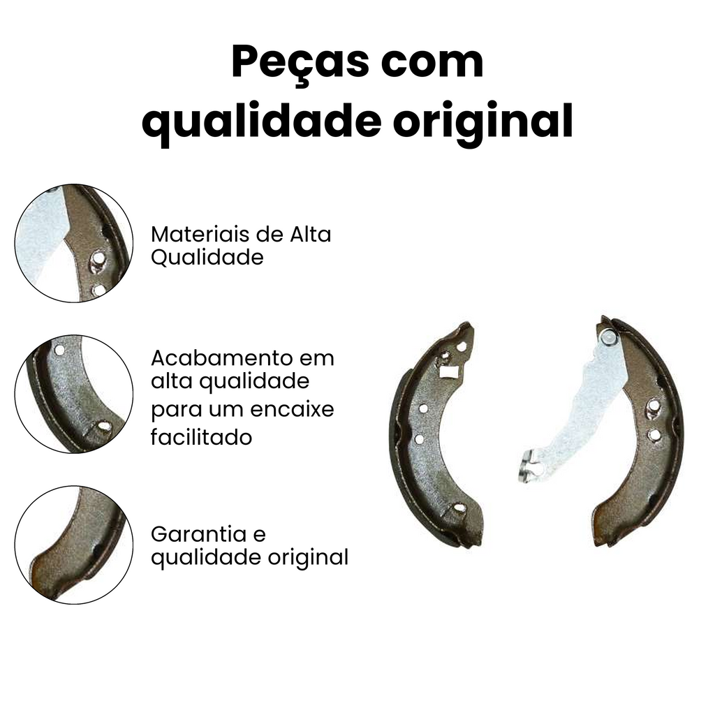 Sapata Freio Traseiro Com Haste Ford Escort - Imagem 3