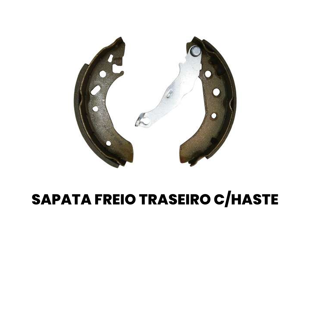 Sapata Freio Traseiro Com Haste Fiesta Prisma - Imagem 2