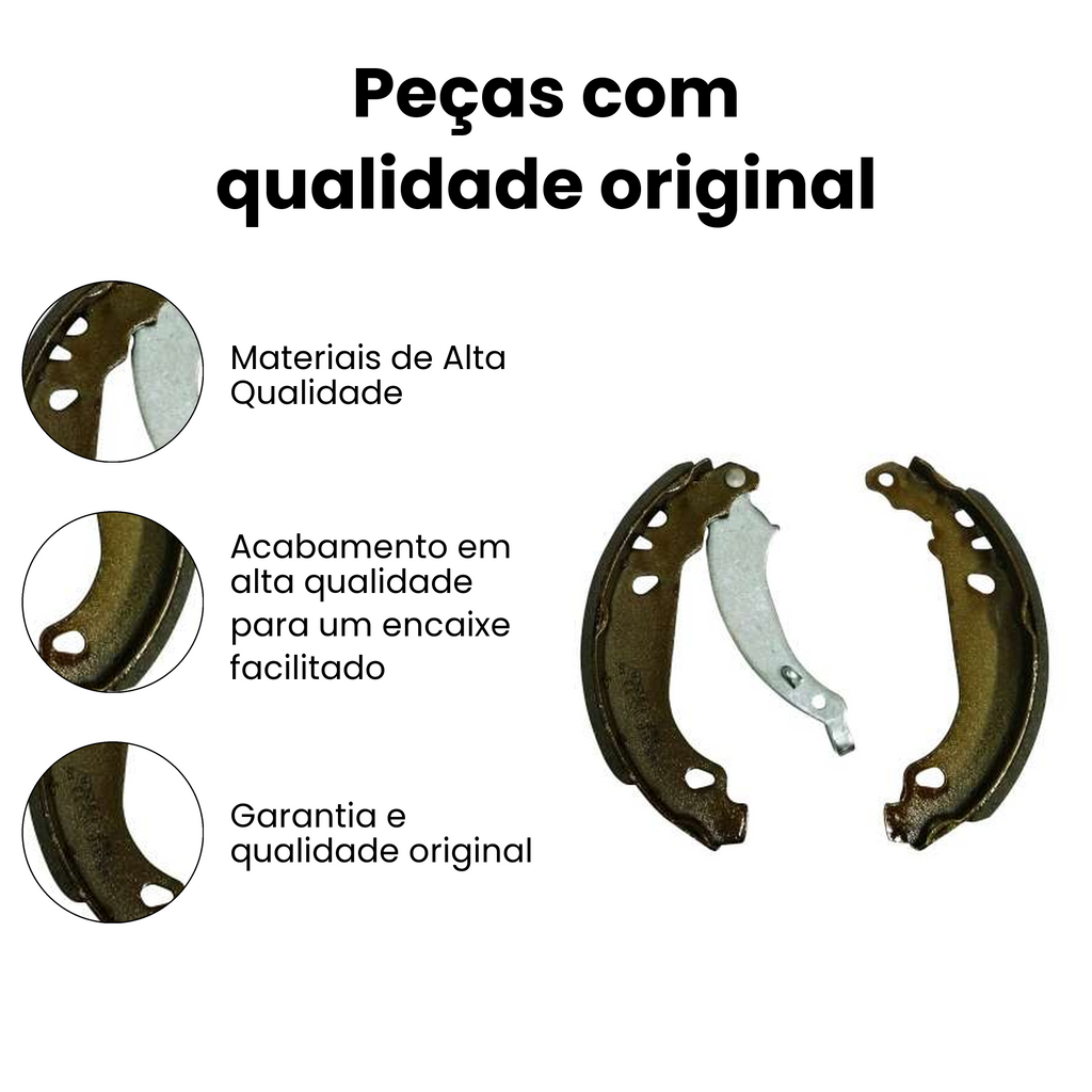 Sapata Freio Traseiro Com Haste Peugeot 207 - Imagem 3