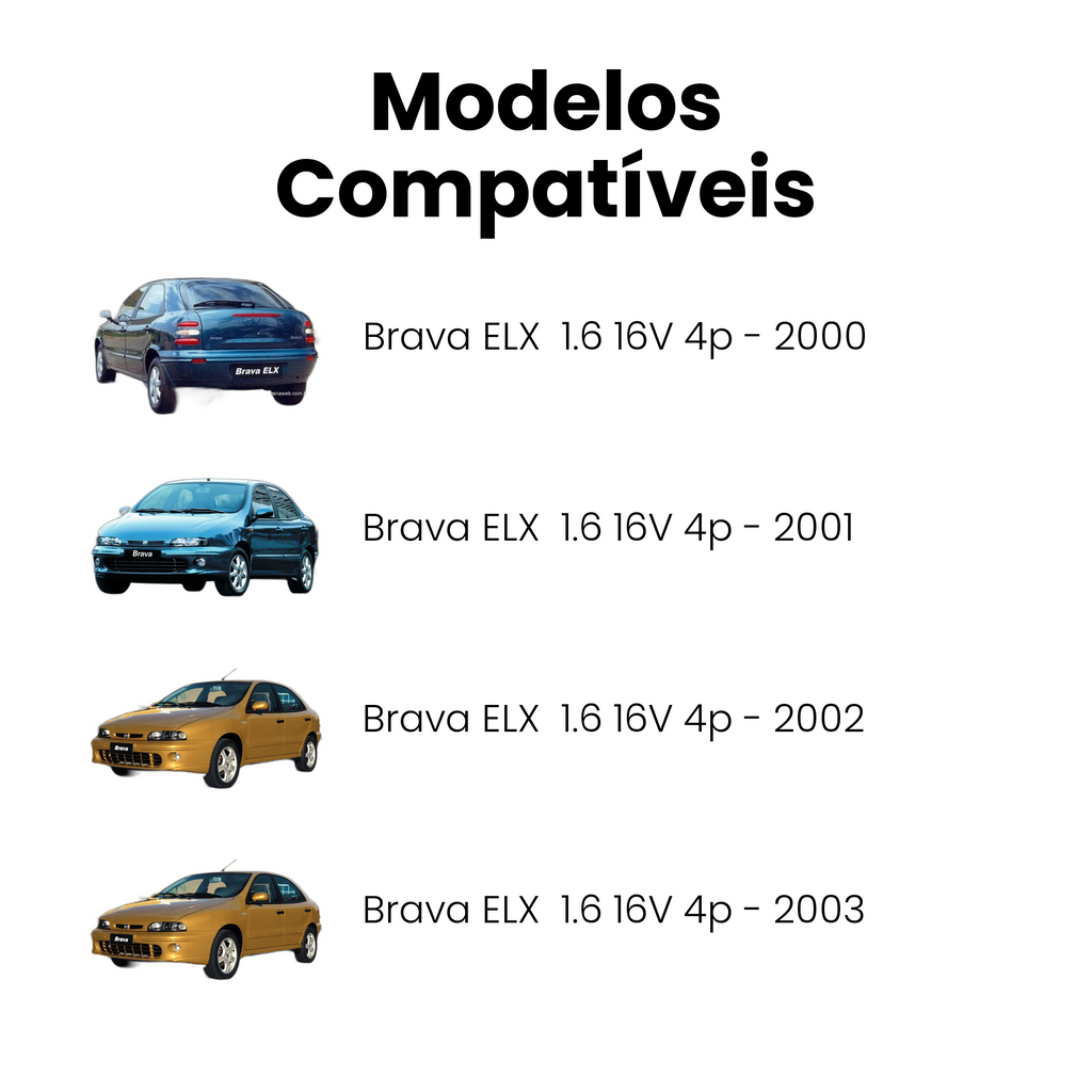 Sapata Freio Traseiro Com Haste Fiat Palio Idea Marea - Imagem 4