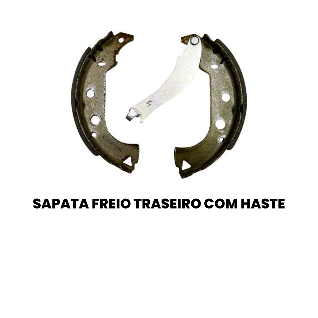 Sapata Freio Traseiro Com Haste Fiat Palio Idea Marea - Imagem 2
