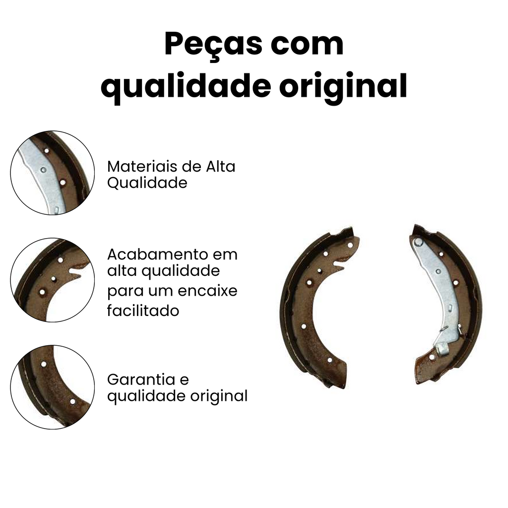 Sapata Freio Traseiro C/ Haste Fiat Linea 2009-2012 - Imagem 3