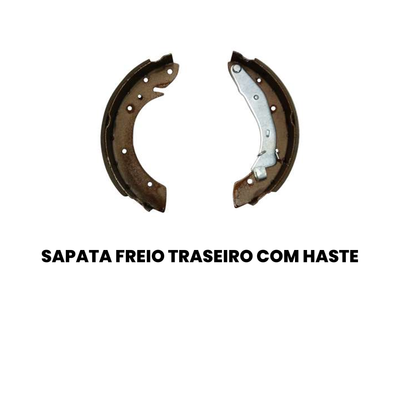Sapata Freio Traseiro C/ Haste Fiat Linea 2009-2012 - Imagem 2