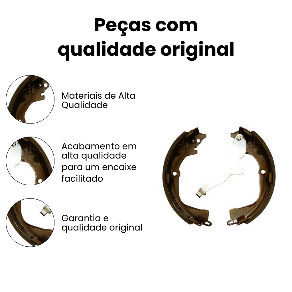 Sapata de Freio Traseira com Haste Volkswagen Amarok - Imagem 3