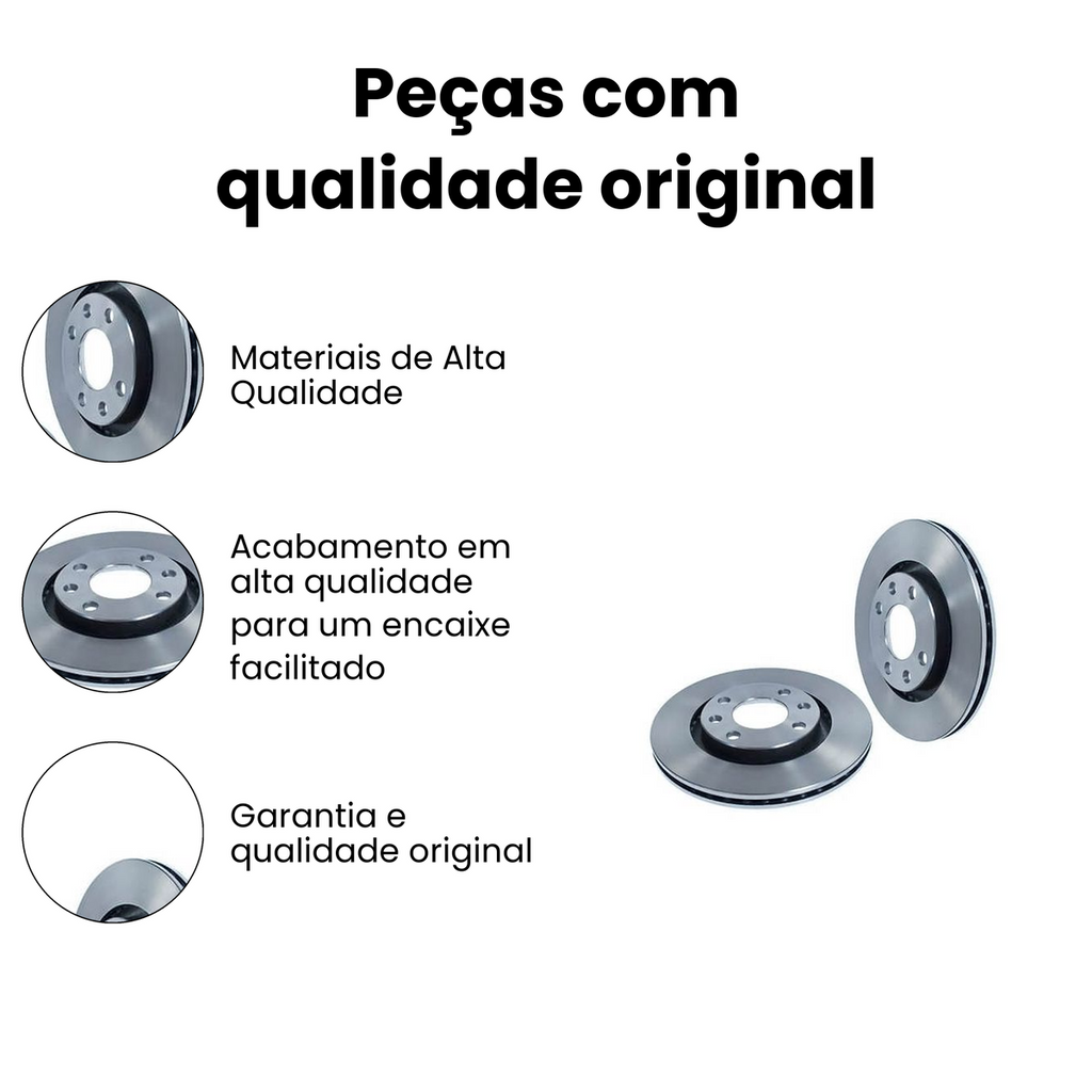 DISCO DE FREIO DIANTEIRO VENTILADO FORD NKF6208 - Imagem 3