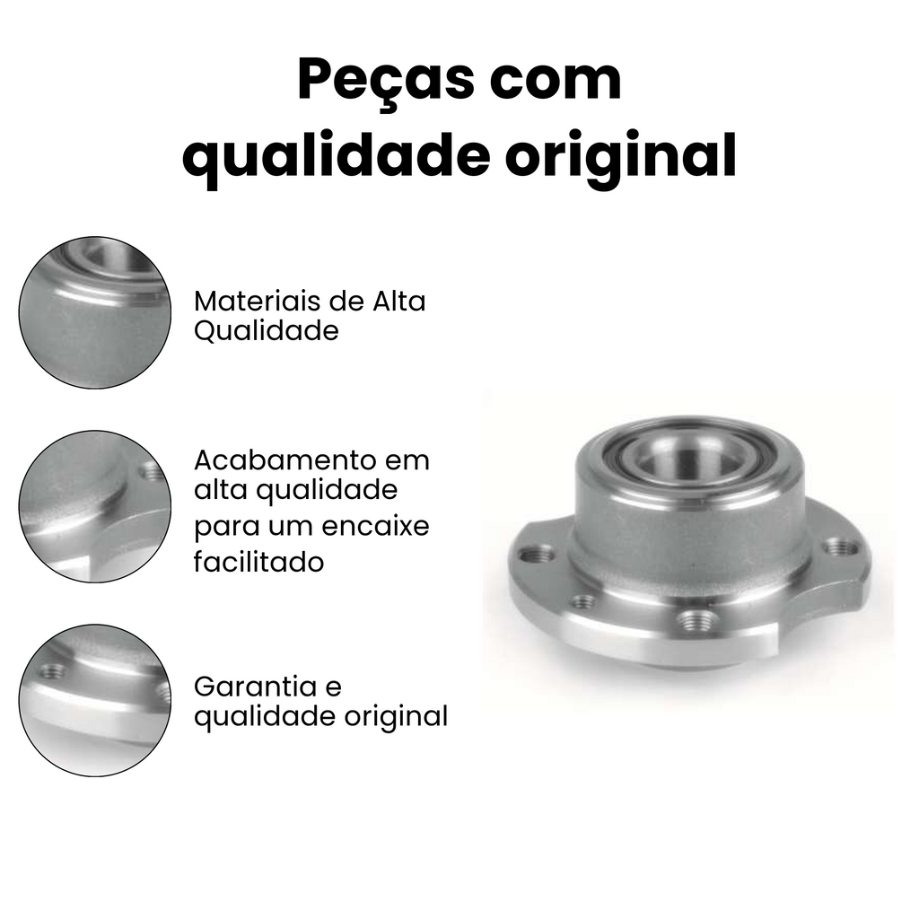 CUBO DE RODA TRASEIRO DIREITO E ESQUERDO FIAT NKF8041 - Imagem 3