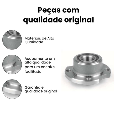 CUBO DE RODA TRASEIRO DIREITO E ESQUERDO FIAT NKF8041 - Imagem 3