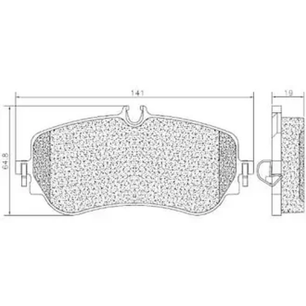 Pastilha de Freio Traseiro Nakata Amarok - Imagem 1