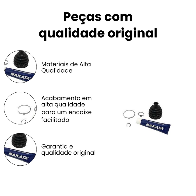 Kit Junta Homocinética Nakata Ford Fiesta Hatch Sedan Ka - Imagem 3
