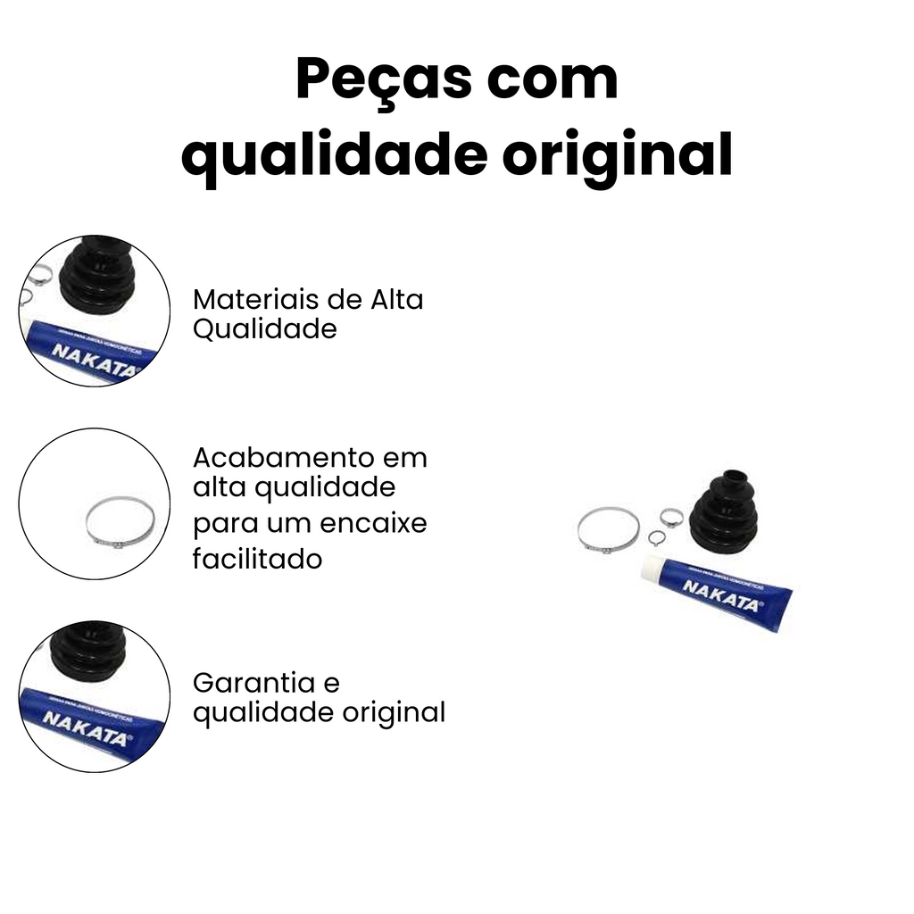 Kit Reparo Junta Homocinética Nakata Fiat Siena - Imagem 3
