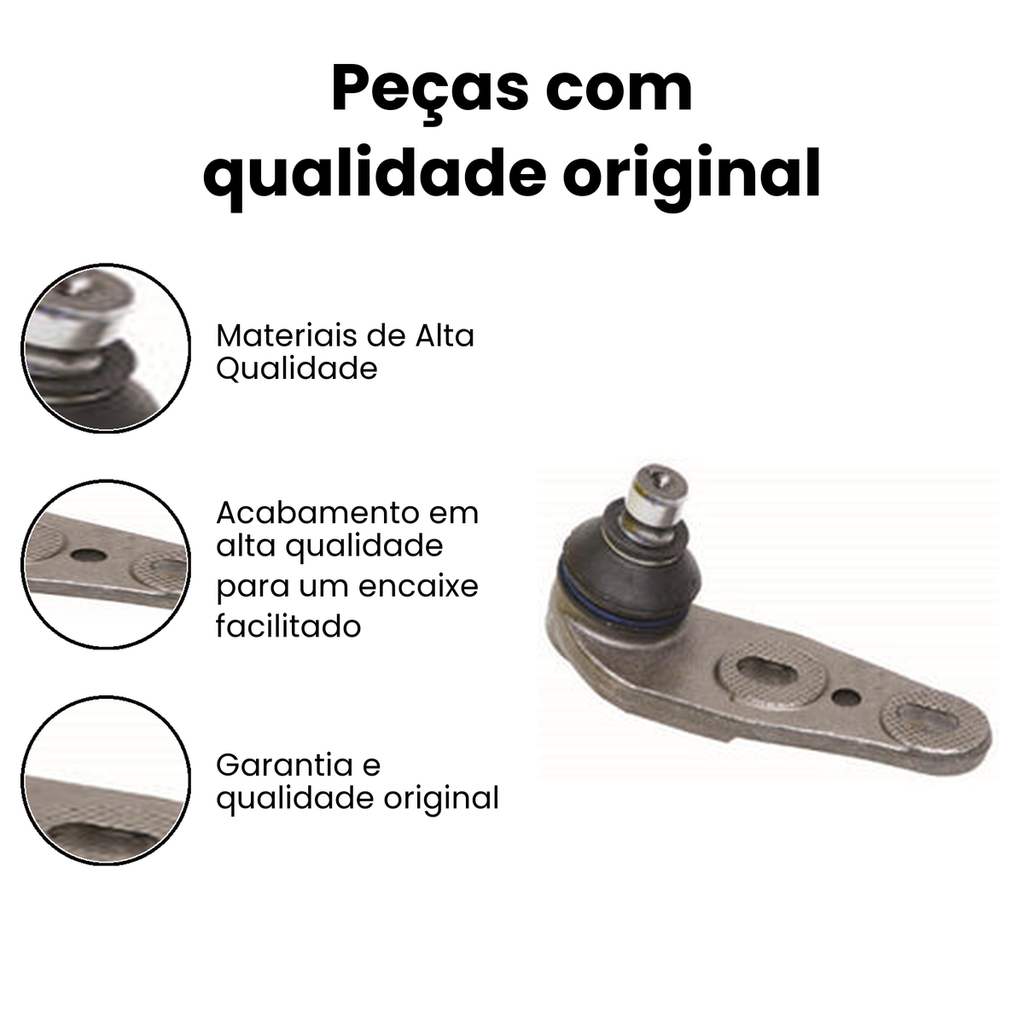 Pivô Suspensão Dianteira Esquerdo Inferior Quantum Santana - Imagem 3