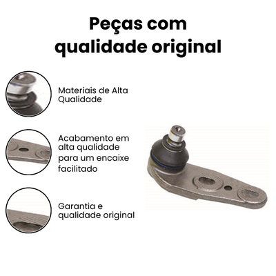 Pivô Suspensão Dianteira Esquerdo Inferior Quantum Santana - Imagem 3