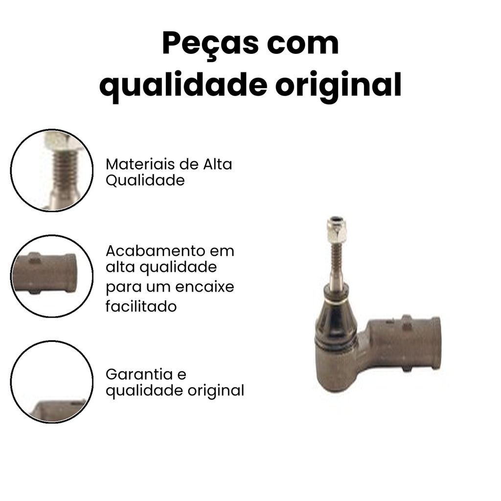 Terminal Direção Dianteiro Esquerdo Ranger Nakata - Imagem 3