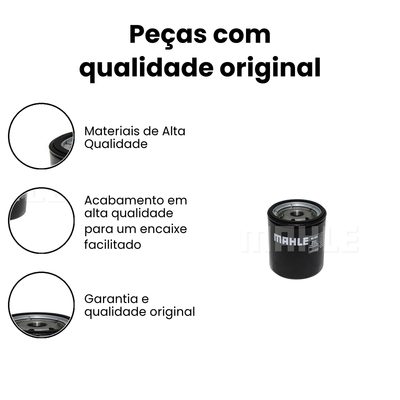 Filtro de Óleo MAHLE OC504 - Corsa, Strada - Imagem 3