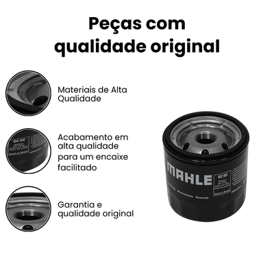 Filtro de Óleo MAHLE OC90 Kadett Classic - Imagem 3