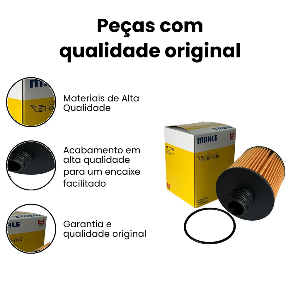 Filtro de Óleo MAHLE OX1172D - Renegade Toro - Imagem 3