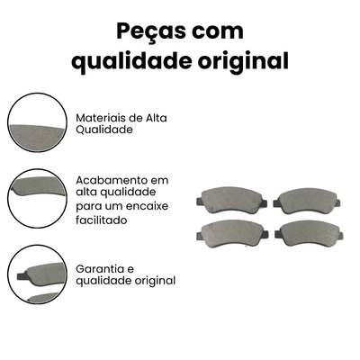 Pastilha de Freio Dianteiro LONAFLEX C4 XSARA - Imagem 3