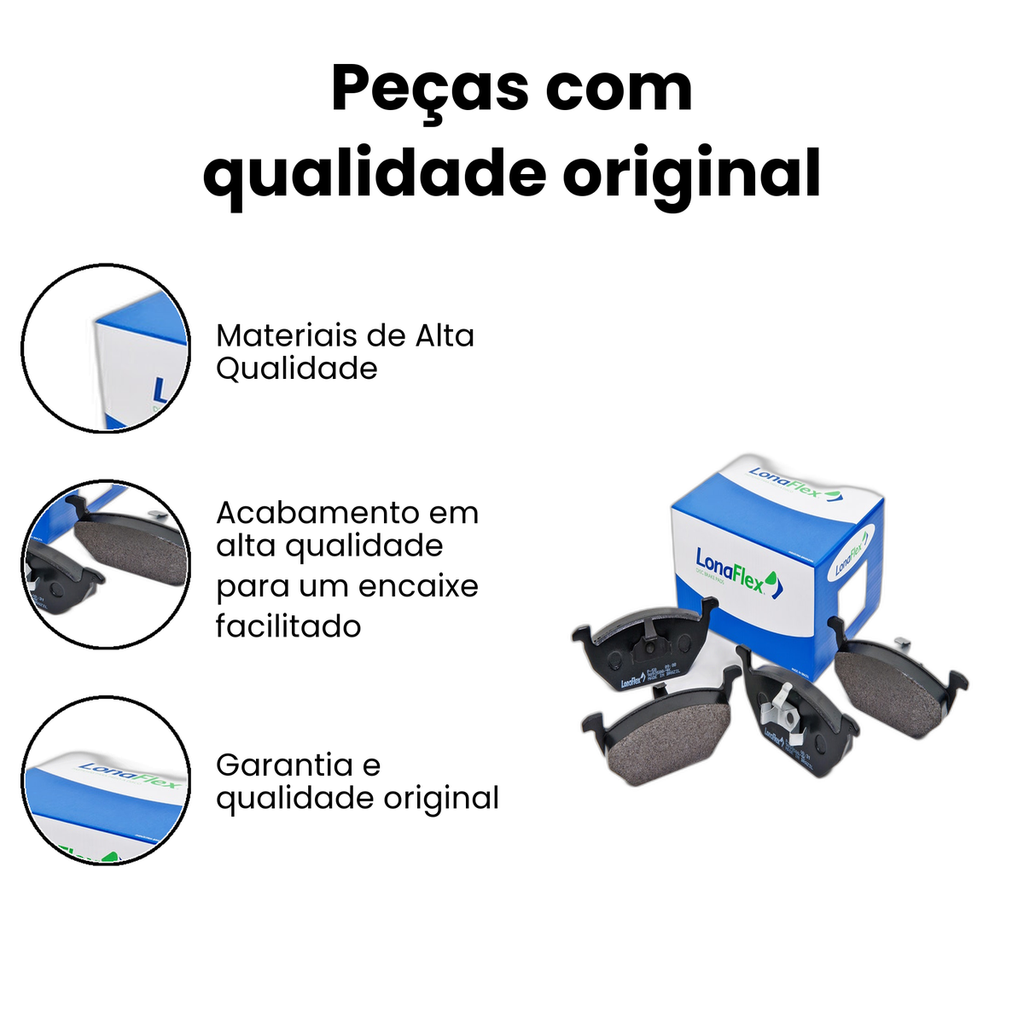 Pastilha de Freio Dianteiro Agile Prisma - Imagem 3