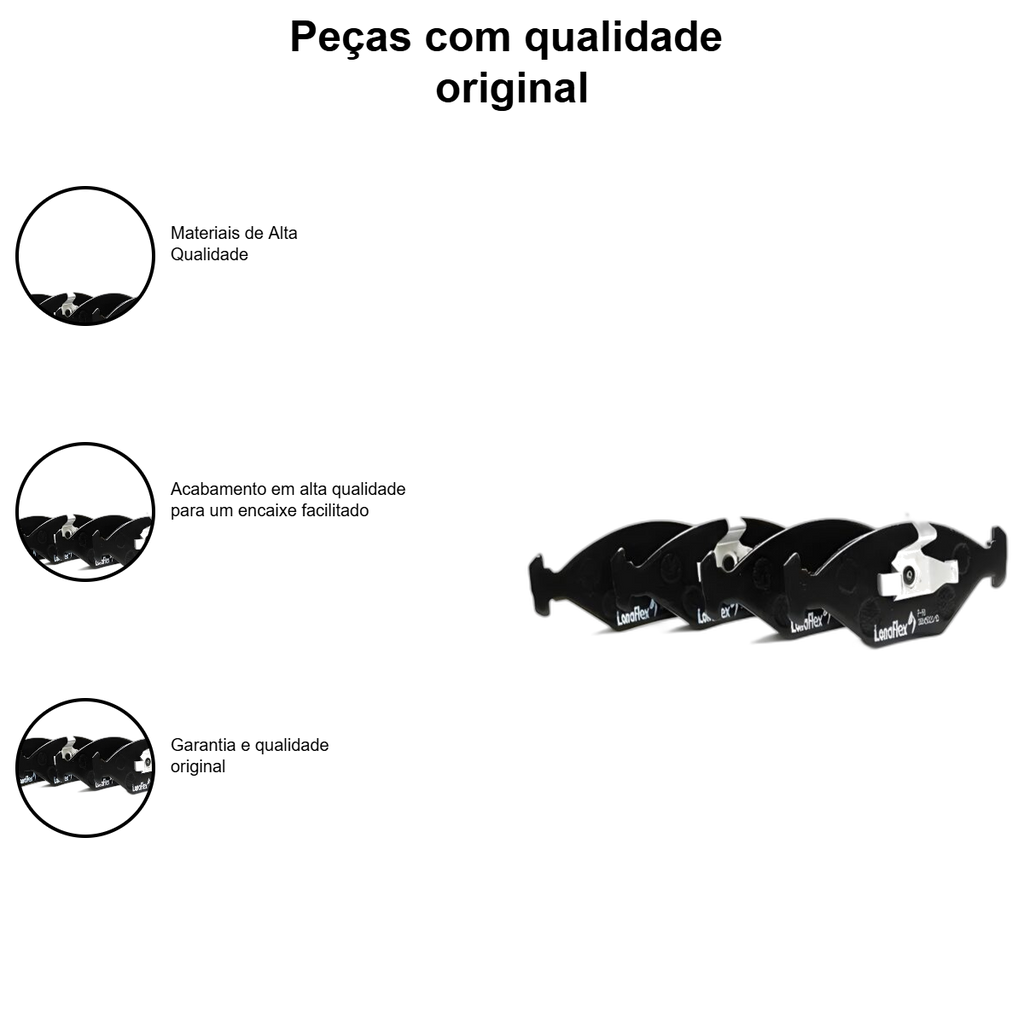 Pastilha Freio Fiat Palio ELX 1.4 - Imagem 3