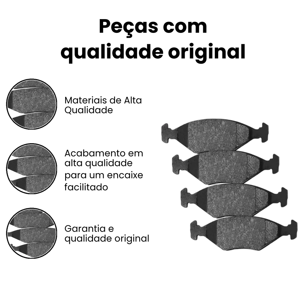 LONAFLEX Pastilha Freio Fiat Palio ELX 1.4 - Imagem 4