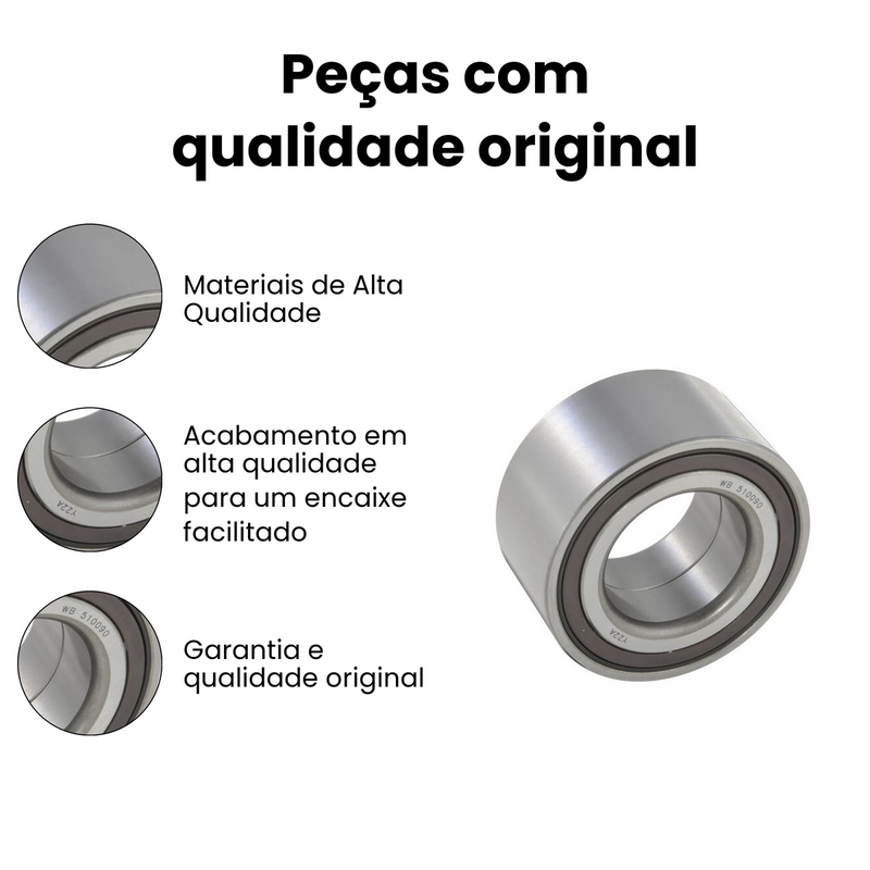 Rolamento Roda Diant Tras PT Cruiser 86-95 Taurus 00-10 ix35 - Imagem 3