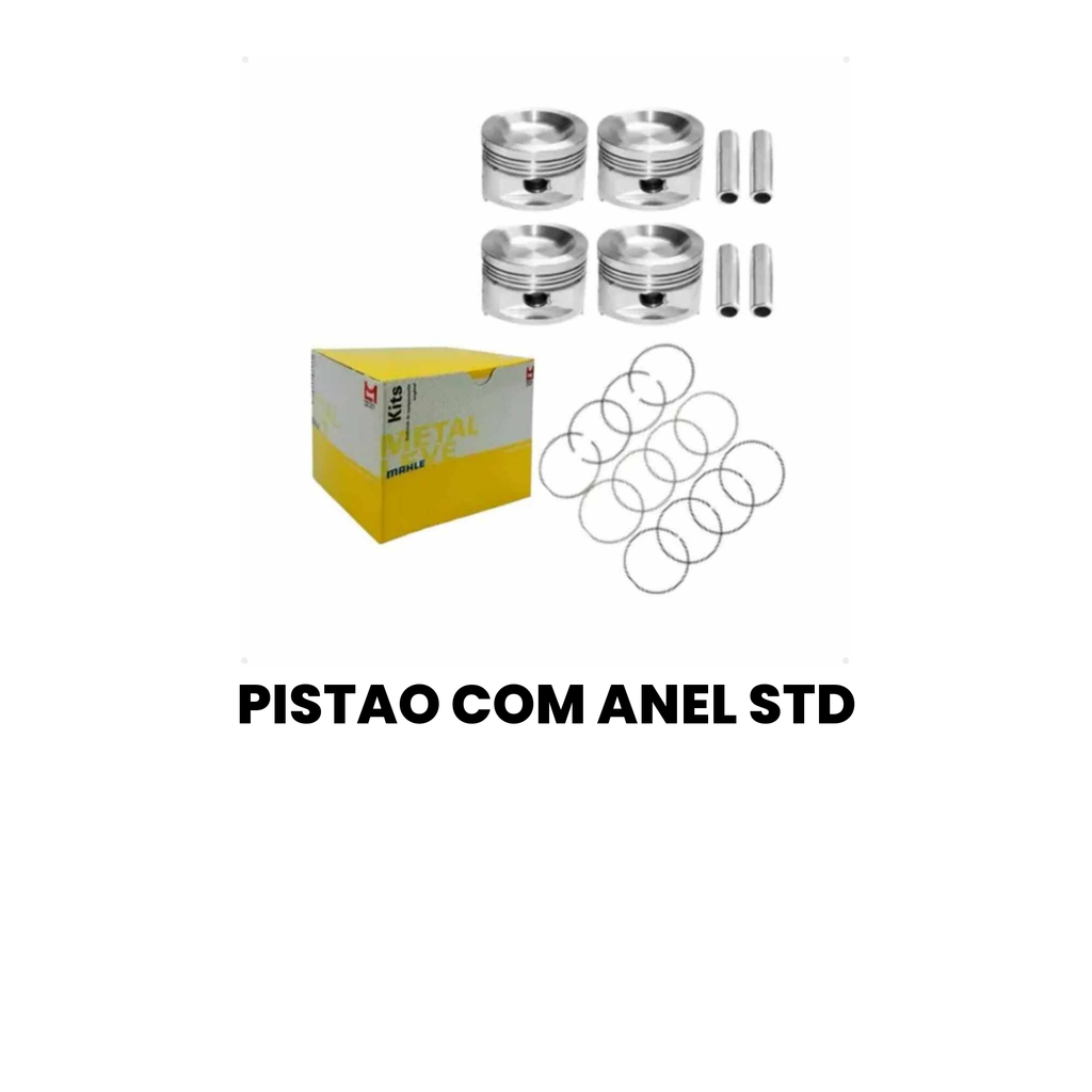 Pistão com Anel STD Cargo 1317/1519/17280 (2000-2008) - Imagem 2