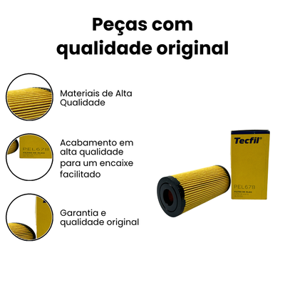 Filtro de Óleo TECFIL PEL678 - Vito Master - Imagem 3