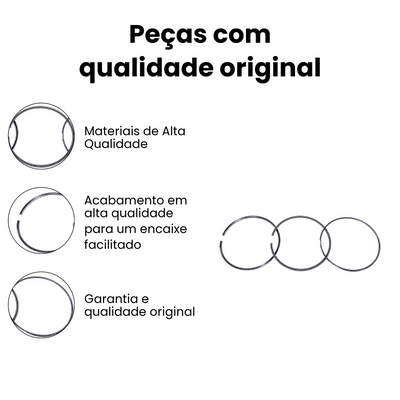 Anel Segmento P/ Motores Volvo D13 FH FM FMX Caminhões - Imagem 3