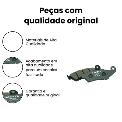 Pastilha de Freio Dianteira BROS/XRE - NAKATA - Imagem 3