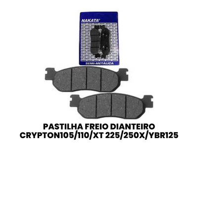 Pastilha Freio Dianteiro Crypton/XT/YBR - T YZF - Imagem 2