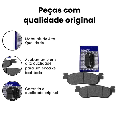 Pastilha Freio Dianteiro Crypton/XT/YBR - T YZF - Imagem 3