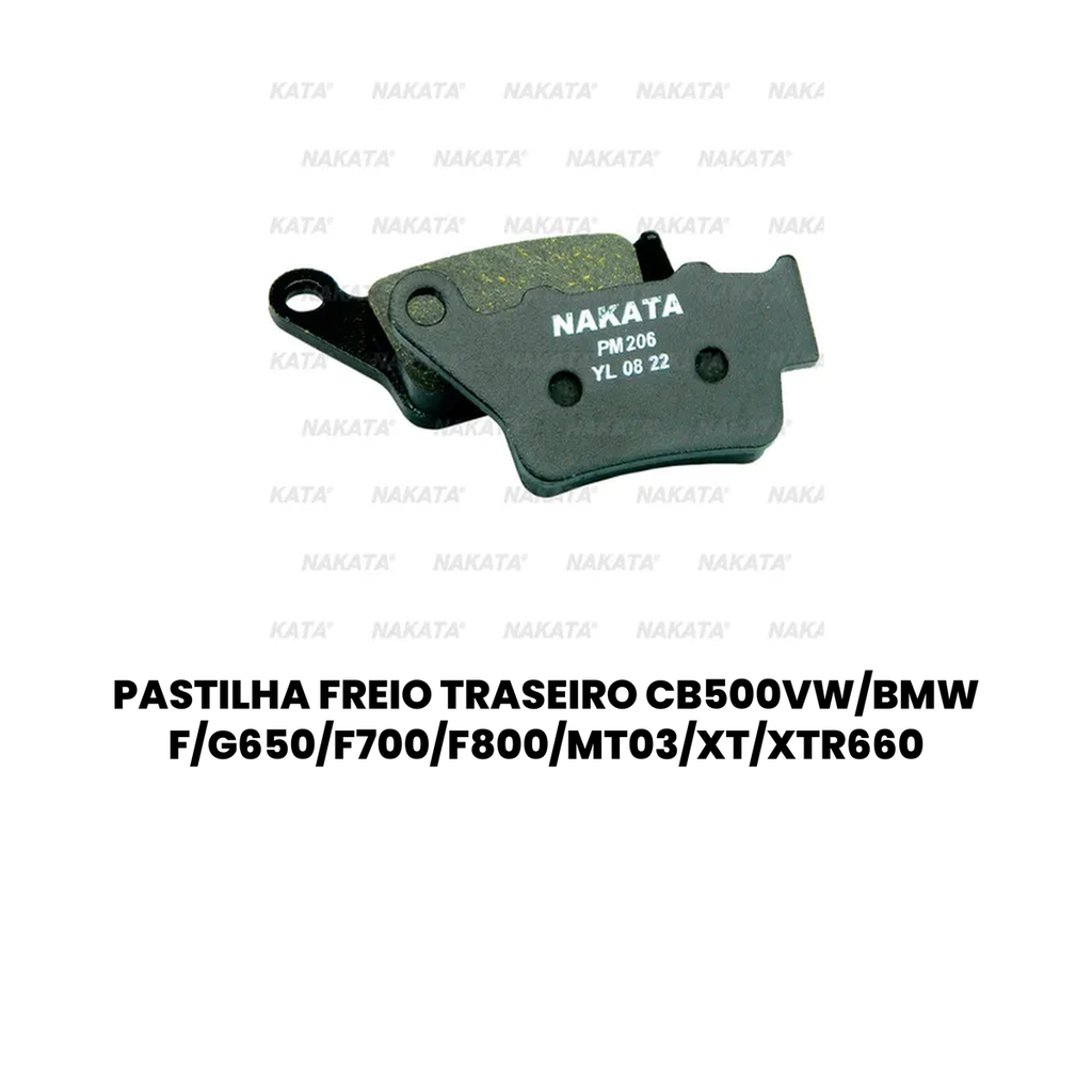 Pastilha Freio Traseiro NAKATA CB500VW/CB Scrambler - Imagem 2