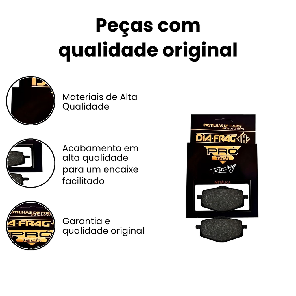 Pastilha Freio Dianteira/Traseira XT225/350/600E/Z - DT DT - Imagem 3