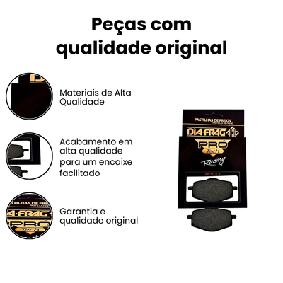 Pastilha Freio Dianteira/Traseira XT225/350/600E/Z - DT DT - Imagem 3