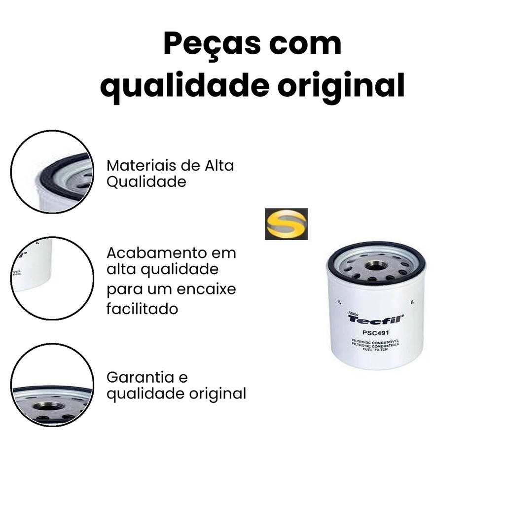 Filtro de Combustível TRW PSC491 17-210 16.210 - Imagem 3