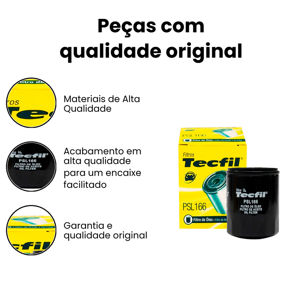 Filtro de Óleo TECFIL HB20 HB20 - PSL166 - Imagem 3