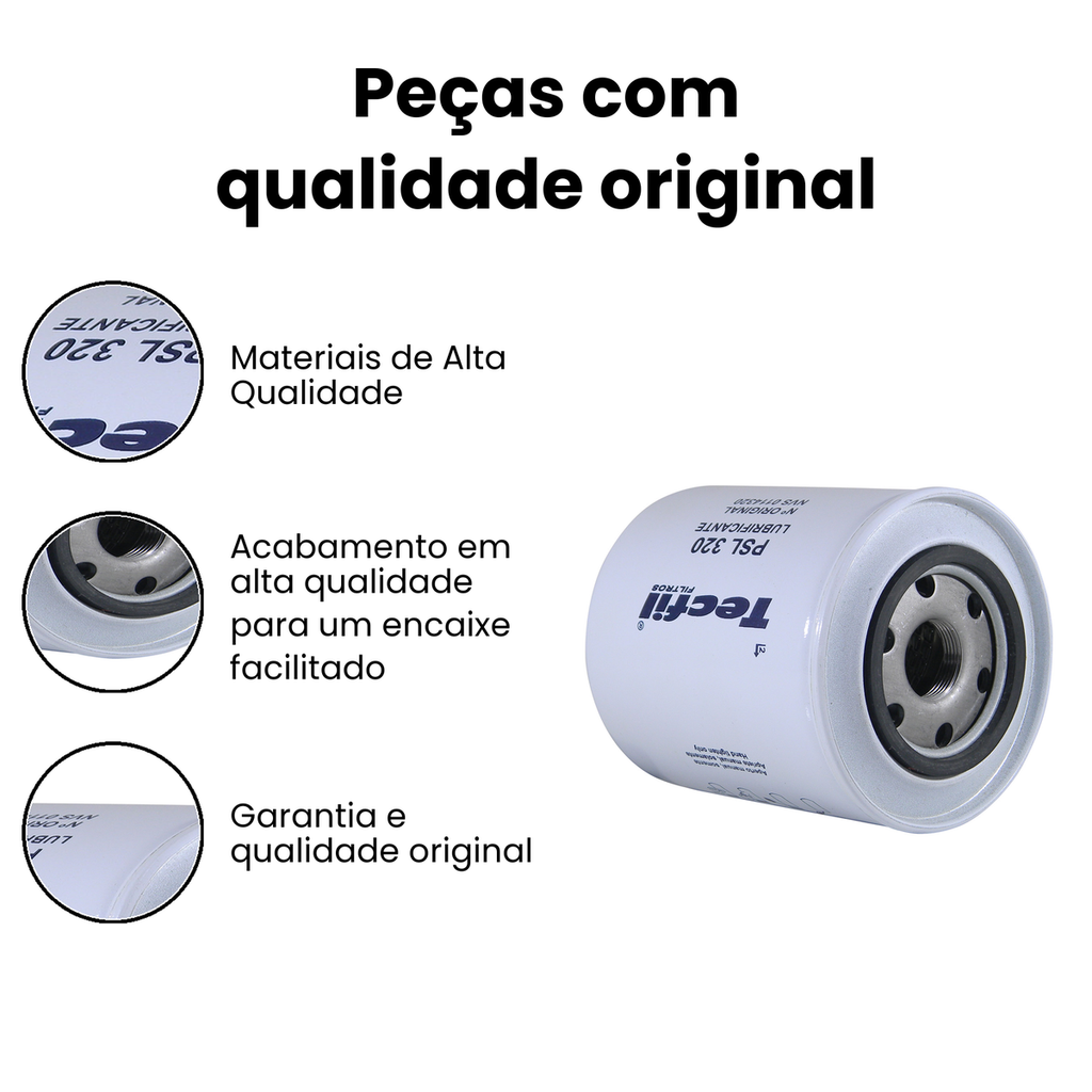 Filtro de Óleo TECFIL PSL320 BESTA BESTA - Imagem 3