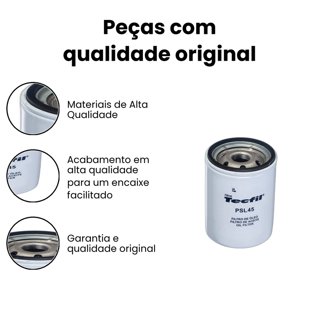 Filtro de Óleo TECFIL - MAREA ROMEO (PSL45) - Imagem 3