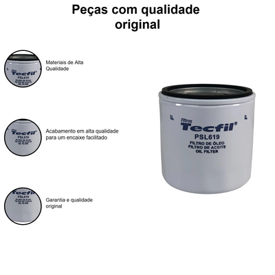 Filtro Oleo GM Agile Astra S10 Fiat Palio Stilo TECFIL - Imagem 4