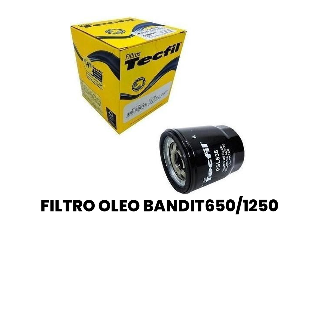 Filtro Óleo Bandit 650/1250 - GSR GSX-R - TECFIL - Imagem 2