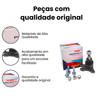 Pivo Suspensão Dianteira Dir. Inferior PERFECT Polo - Imagem 3