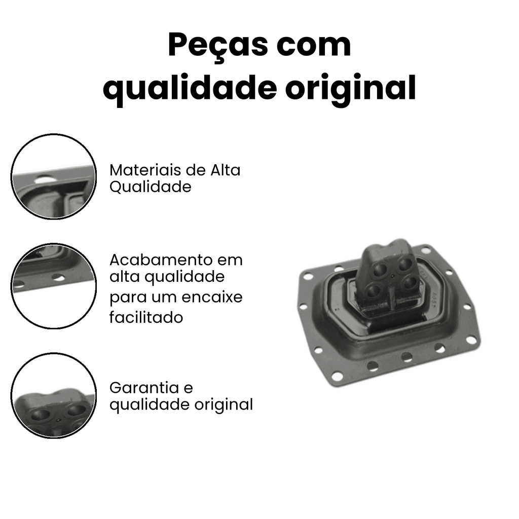 Coxim Câmbio Traseiro Cargo/Constellation 98-08 - Imagem 3