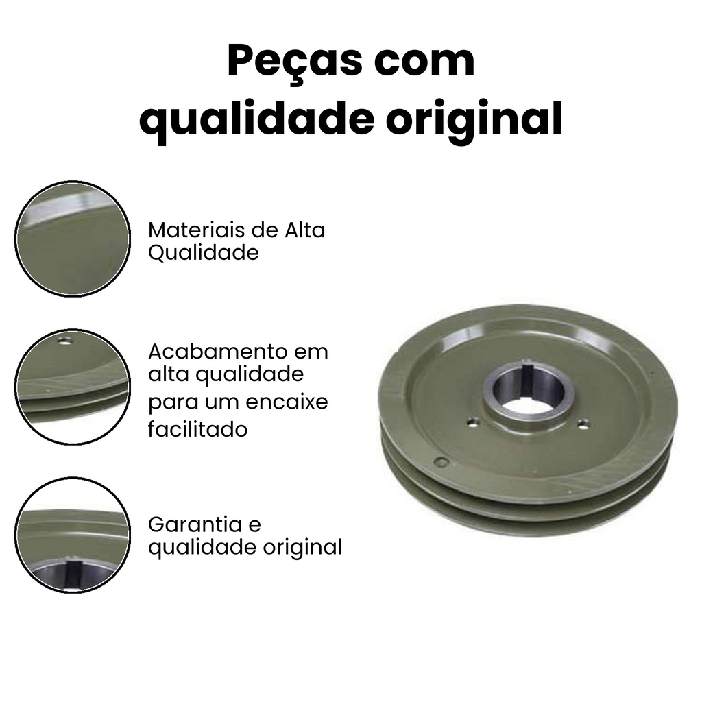 POLIA MOTOR VIRABREQUIM LB 2318/2418/OH 1621/1721 - Imagem 3