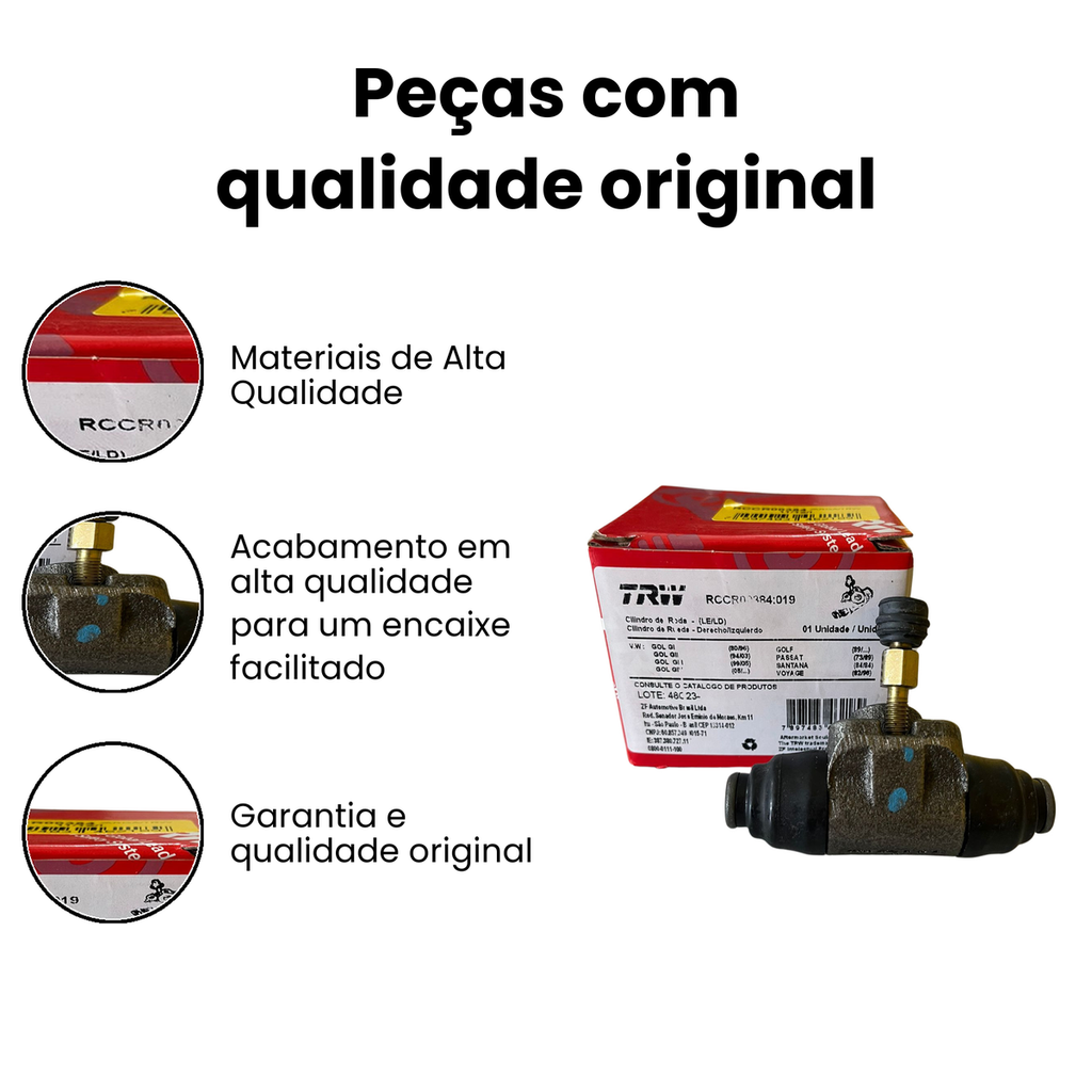 Cilindro de Roda Traseiro TRW Gol Voyage - Imagem 3