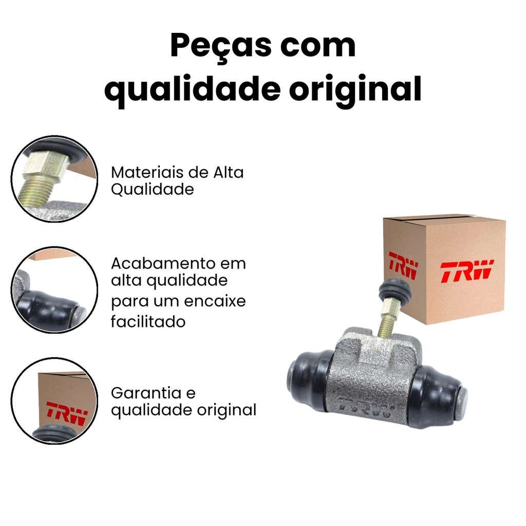 Cilindro de Roda de Freio Traseiro Gol Voyage TRW - Imagem 3