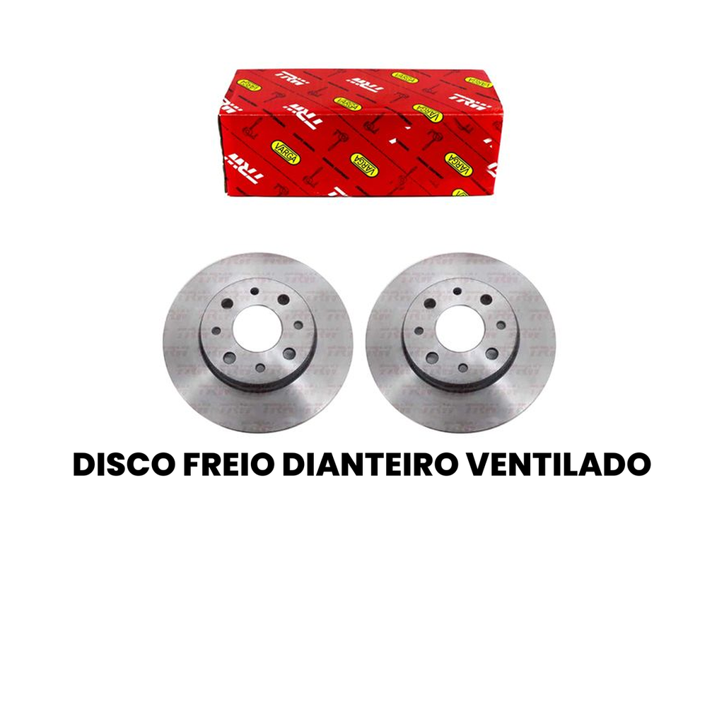 Disco de Freio Dianteiro Ventilado - Uno Palio - Imagem 2