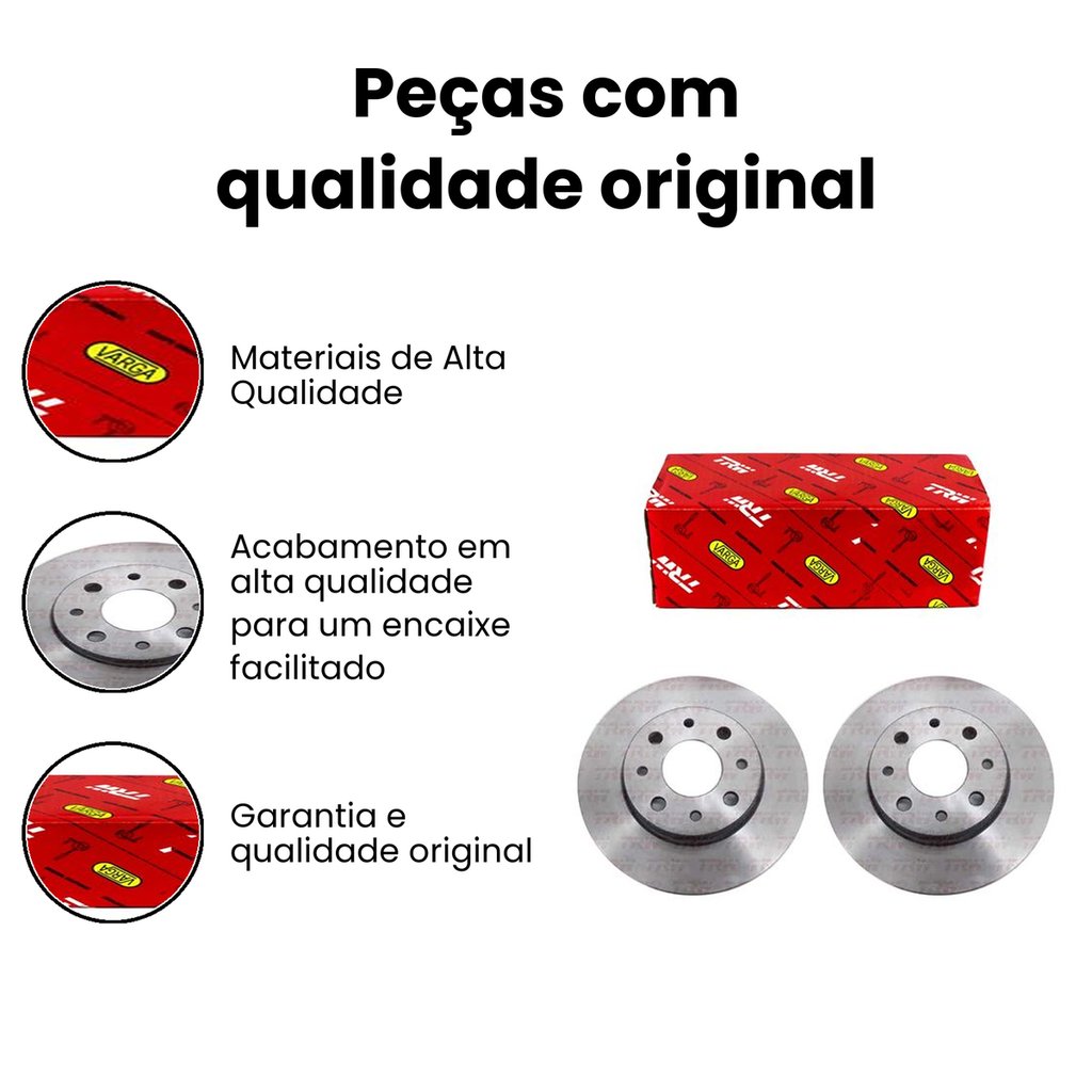 Disco de Freio Dianteiro Ventilado - Uno Palio - Imagem 3