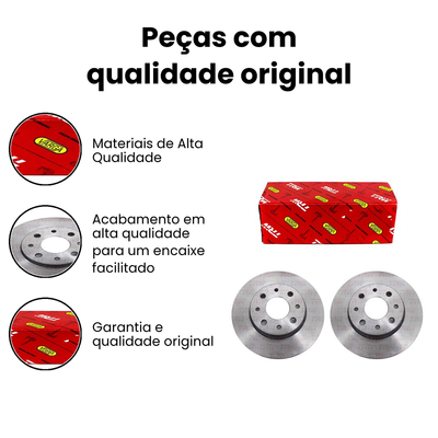 Disco de Freio Dianteiro Ventilado - Uno Palio - Imagem 3