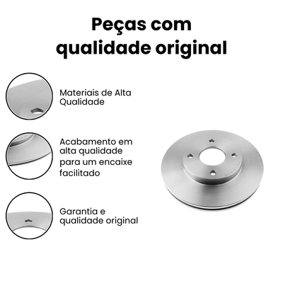 Disco de Freio Dianteiro Ventilado TRW - KA KA - Imagem 3