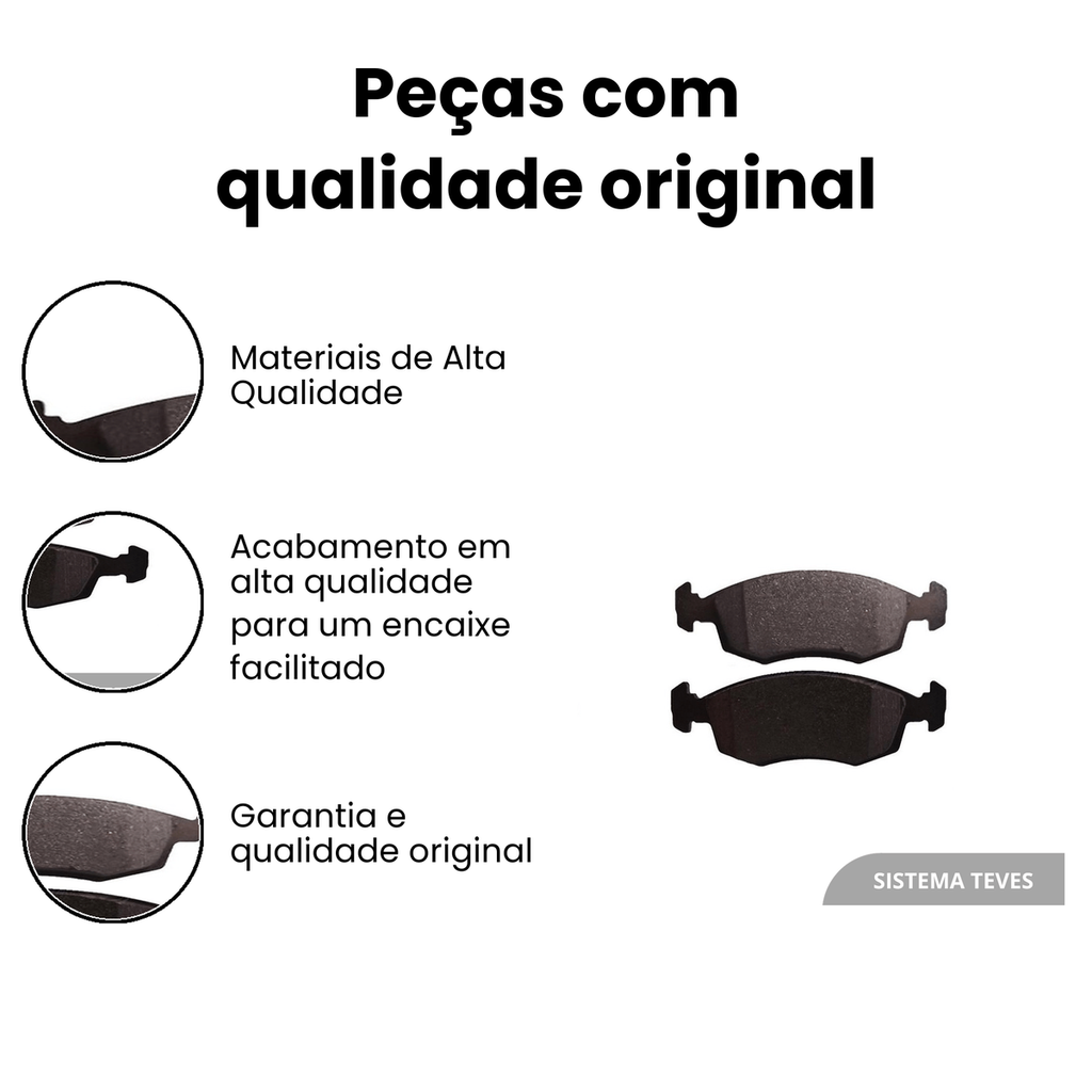 Pastilha de Freio Dianteiro TRW Prêmio - Imagem 3